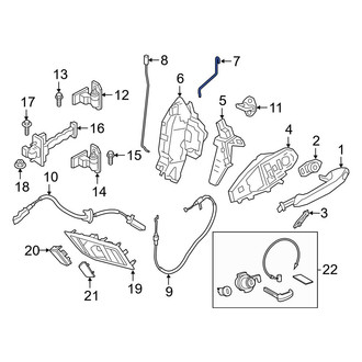 Toyota OE - Front Left Door Lock Operating Rod