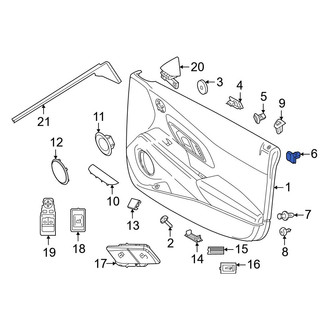Toyota OE - Front Left Door Interior Trim Panel Retainer