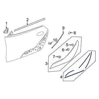 Toyota OE - Door Molding Gasket