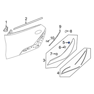 Toyota OE - Door Molding Clip