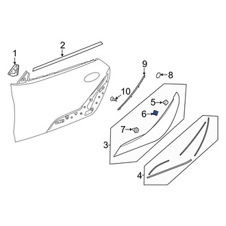 Toyota OE - Door Molding Nut