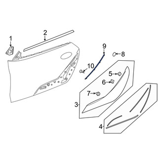 Toyota OE - Front Left Door Panel Insert