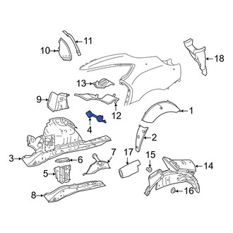 Toyota OE - Wheel Housing Bracket