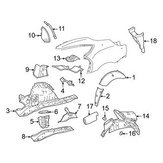 Toyota OE - Quarter Panel - Inner Structure