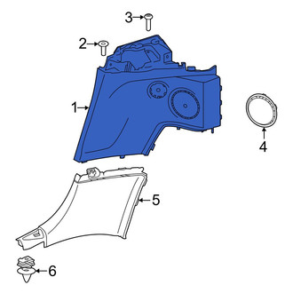 Toyota OE - Rear Left Lower Interior Quarter Panel Trim Panel