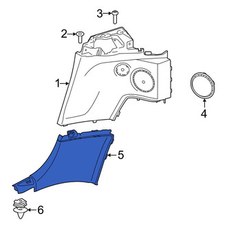 Toyota OE - Rear Right Lower Interior Quarter Panel Trim Panel