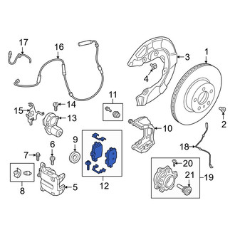 Toyota OE - Rear Disc Brake Pad Set