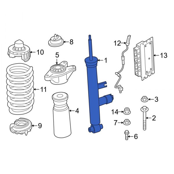 Toyota OE 48530WAA03 Rear Suspension Shock Absorber