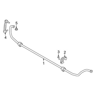 Toyota OE - Rear Suspension - Stabilizer Bar & Components