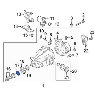Toyota OE - Rear Outer Differential Drive Pinion Oil Deflector