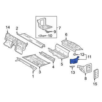 Toyota OE - Rear Left Lower Frame Side Member Reinforcement
