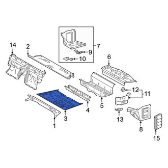 Toyota OE - Rear Lower Floor Pan