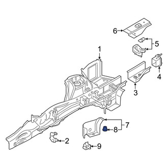 Toyota OE - Frame Side Member Reinforcement Nut