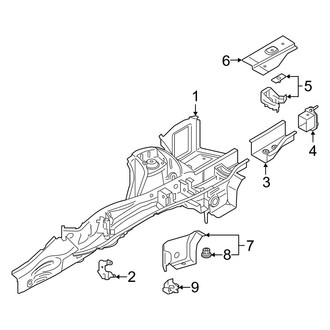 Toyota OE - Rear Body & Floor - Rails & Components