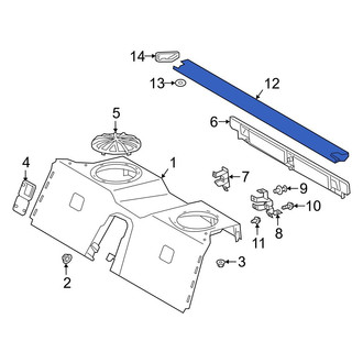 Toyota OE - Center Trunk Trim Panel Insert