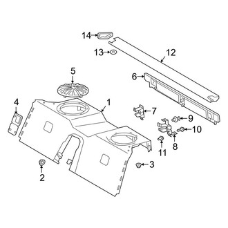 Toyota OE - Rear Body & Floor - Interior Trim (Package Tray)