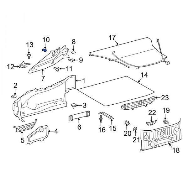 Trunk Trim Panel Grommet