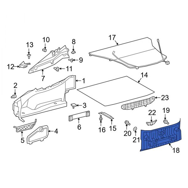 Rear Body Panel Trim Panel