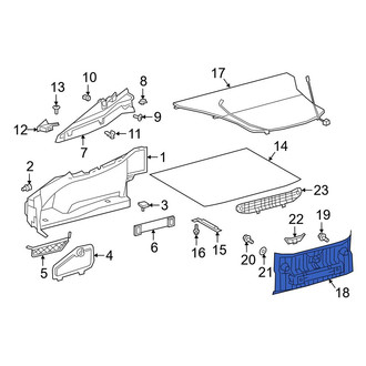 Toyota OE - Rear Rear Body Panel Trim Panel