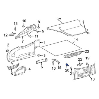 Toyota OE - Trunk Trim Panel Screw