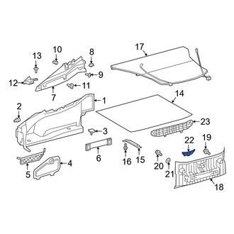 Toyota OE - Rear Body Panel Trim Panel Cap
