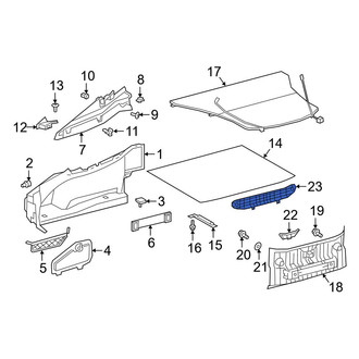 Toyota OE - Rear Liftgate Trim Scuff Plate