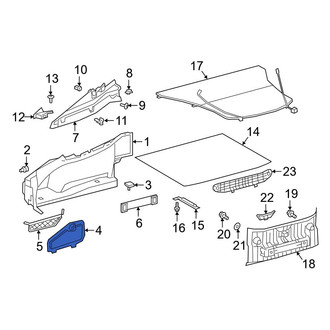 Toyota OE - Rear Left Trunk Trim Panel Insert