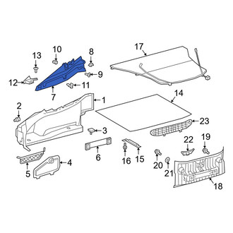 Toyota OE - Rear Outer Trunk Trim Panel