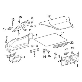 Toyota OE - Rear Body & Floor - Interior Trim (Trunk Side Trim)