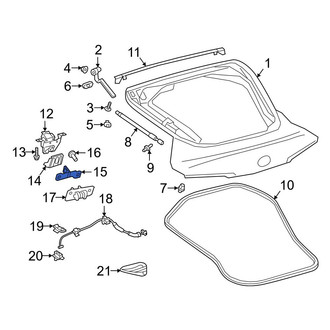 Toyota OE - Rear Liftgate Lock Striker Plate
