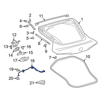 Toyota OE - Rear Liftgate Latch Control Rod