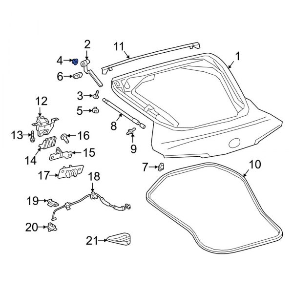 Liftgate Hinge Nut