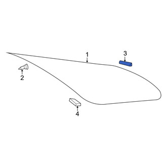 Toyota OE - Back Glass Spacer