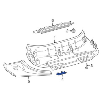 Toyota OE - Left Liftgate Trim Cap