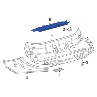 Toyota OE - Rear Upper Liftgate Trim