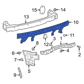 Toyota OE - Rear Bumper Impact Absorber