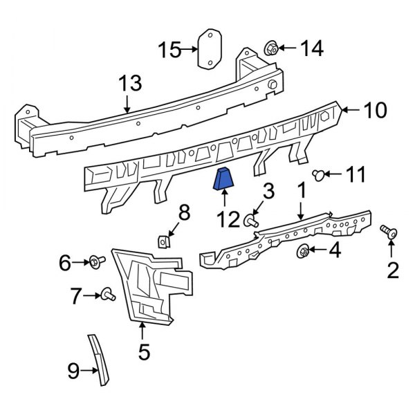 Bumper Impact Absorber Cap