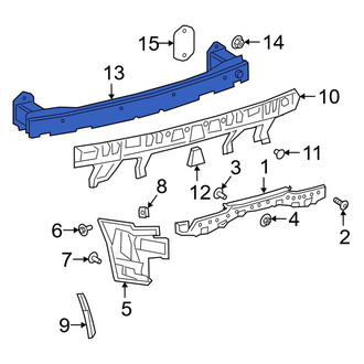 Toyota OE - Rear Bumper Impact Bar