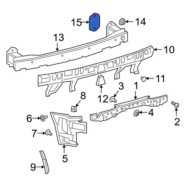 Bumper Impact Bar Gasket