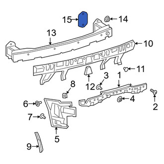 Toyota OE - Bumper Impact Bar Gasket