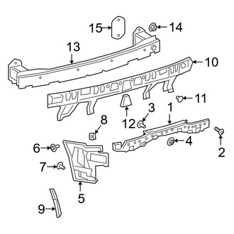 Toyota OE - Rear Bumper - Bumper & Components (Impact Bar and Supports)