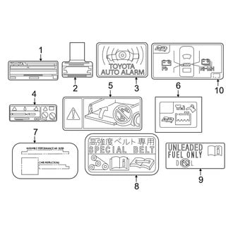 Toyota OE - Information Labels - Labels