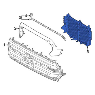 Toyota OE - Front Radiator Shutter Assembly