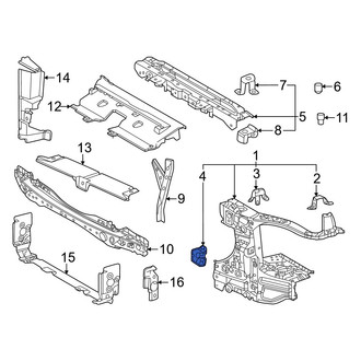 Toyota OE - Right Lower Radiator Support Bracket