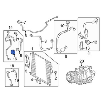 Toyota OE - A/C Refrigerant Line Clamp