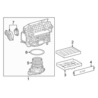 Toyota OE - Air Conditioner & Heater - Heater Components