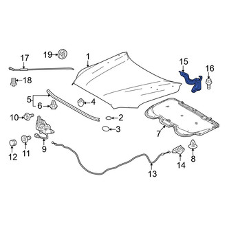 Toyota OE - Front Left Hood Hinge