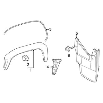 Toyota OE - Fender - Exterior Trim (With Body Color Moldings)