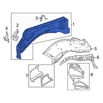 Toyota OE - Front Left Outer Fender Apron
