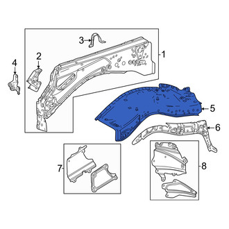 Toyota OE - Front Left Upper Inner Fender Apron